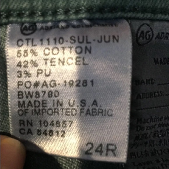 Ag Adriano Goldschmied TEAL Stilt Cigarette Skinny 24x30” - Picture 7 of 8